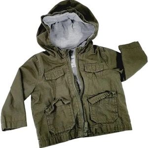 Old Navy Baby Hooded Canvas Jacket 3-6 Months